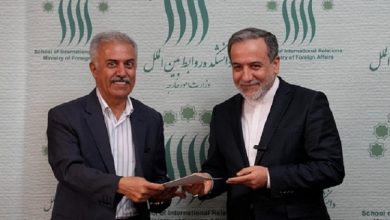 مراسم روز معلم در دانشکده روابط بین‌الملل با حضور وزیر امور خارجه